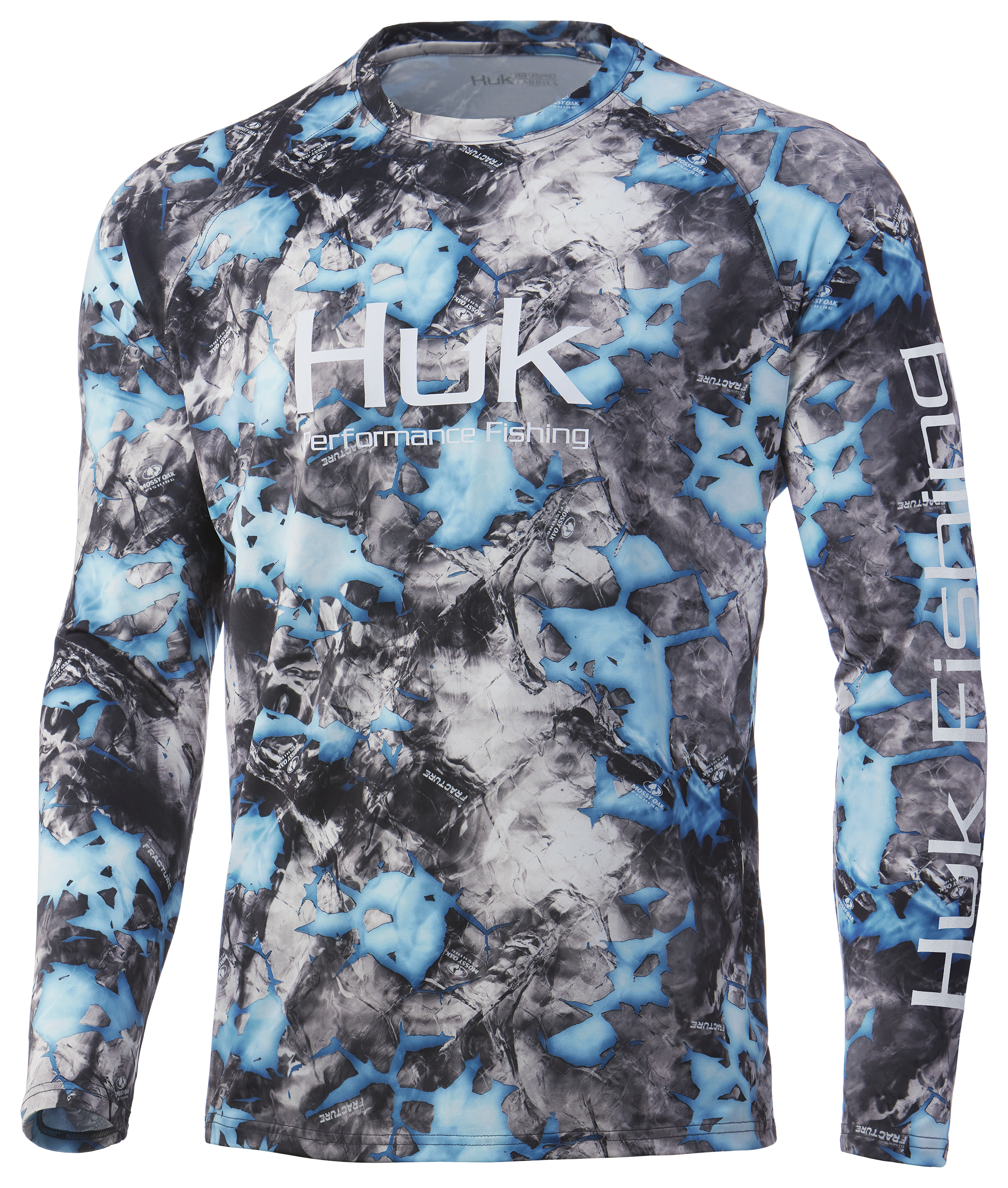 Huk Vented Mossy Oak Fracture Pursuit Long-Sleeve Shirt for Men | Bass ...